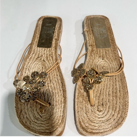 OZONE sandals made in Italy man made size:10M - Picture 1 of 8